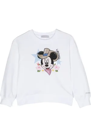 MONNALISA Graphic-print cotton-blend sweatshirt