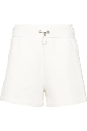 Moose Knuckles Mixmedia logo-plaque shorts