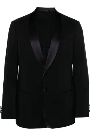 Giorgio Armani Crease-effect single-breasted blazer