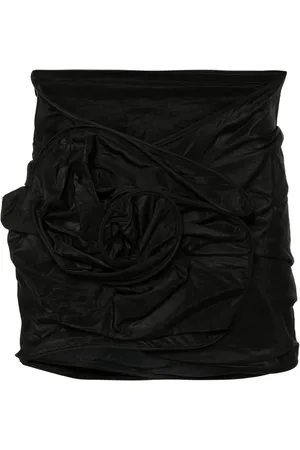 MAGDA BUTRYM 3D-rose mini skirt