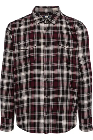 Paige Everett plaid-check flannel shirt