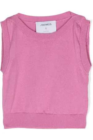 Simonetta Cotton-cashmere blend knitted top
