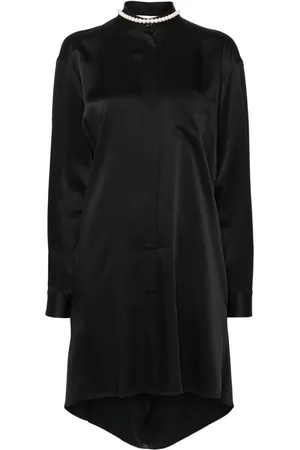 Moschino Faux-pearl shirt dress