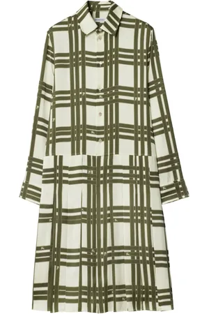 Burberry Ribbon-check silk dress