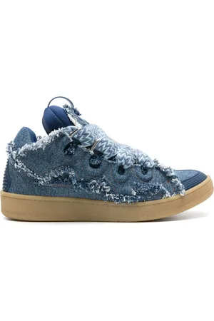 Lanvin Curb denim sneakers