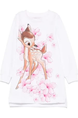 MONNALISA X Disney Bambi-print dress