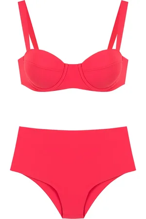 Isolda Vermelho high-waisted bikini set