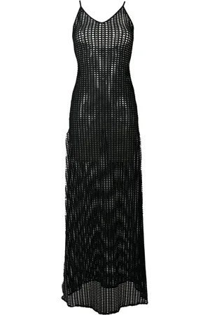AMIR SLAMA Open-knit maxi dress