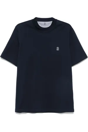 Brunello Cucinelli Logo-embroidered T-shirt