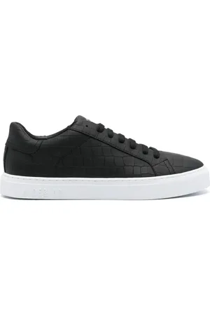 HIDE&JACK Essence crocodile-embossed leather sneakers