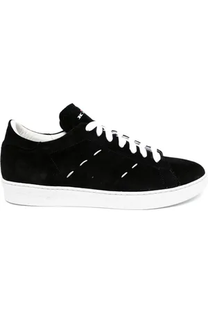 Kiton Stitching leather sneakers
