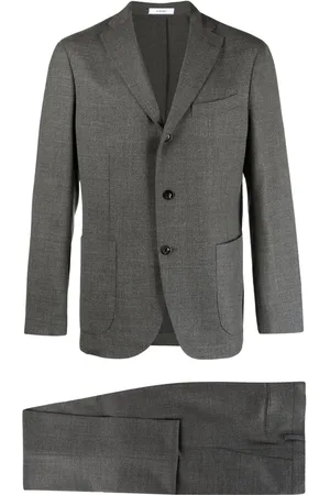 Boglioli M??lange-effect single-breasted suit
