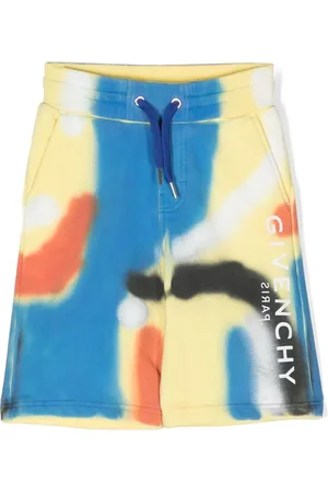 Givenchy Spray-paint print track shorts