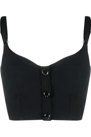 Moschino Teddy Bear-button bustier top