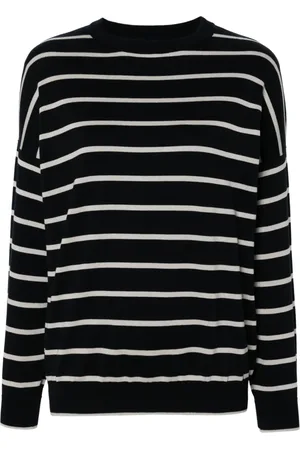 LORENA ANTONIAZZI Striped cotton blend jumper