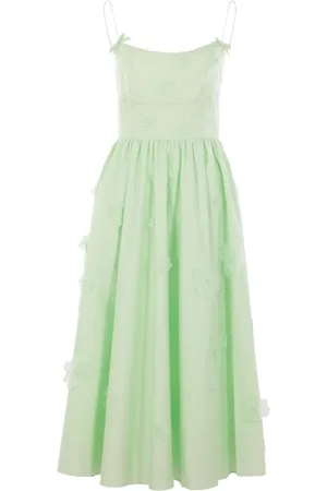 Self-Portrait Cotton midi dress