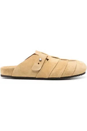 Buttero Round-toe suede slippers