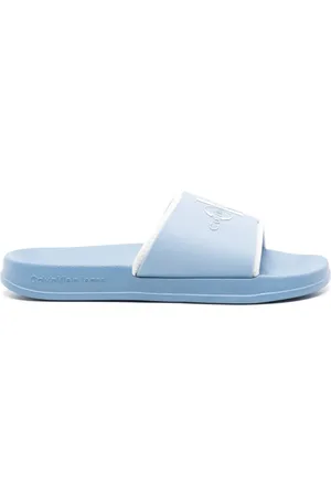 Calvin Klein Logo-detail layered slides