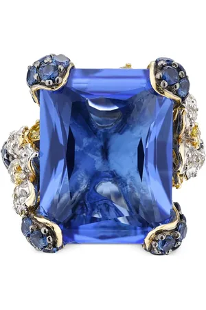 Anabela Chan 18kt gold vermeil Cinderella gemstone ring