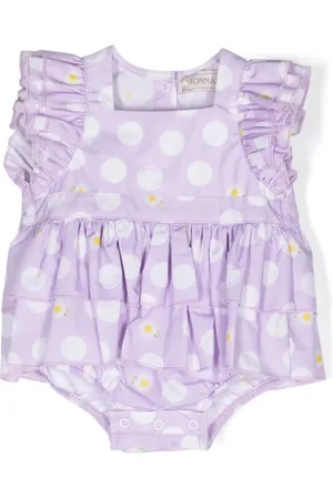 MONNALISA Polka dot-print cotton dress