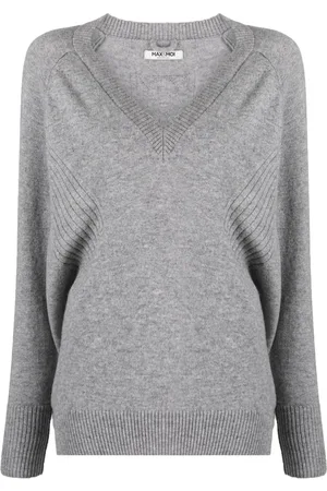 MAX & MOI V-neck cashmere jumper