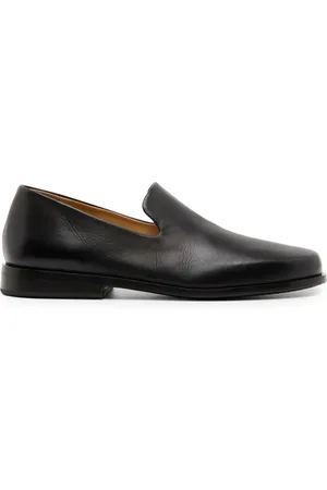 MARSÈLL Almond-toe leather loafers