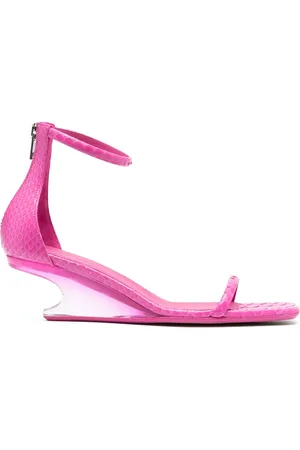 Rick Owens Sculpted-heel leather sandals
