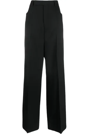 Rick Owens Pressed-crease concealed-fastening tailored trousers