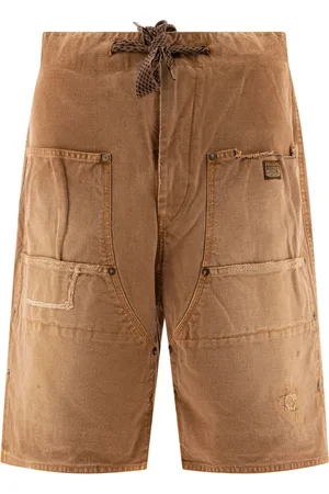 KAPITAL Ripped-detailing bermuda shorts