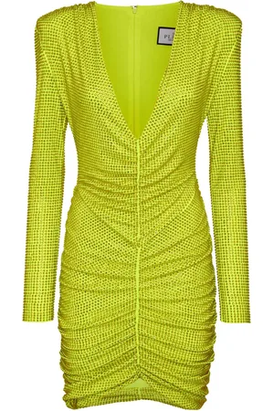Philipp Plein Rhinestone-embellished ruched mini dress