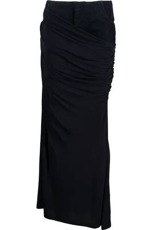 CHRISTOPHER ESBER Wrapped denim-trim maxi skirt