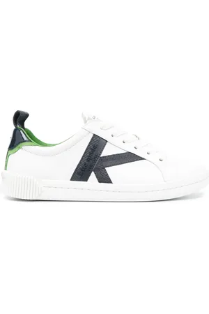 Kate Spade Embossed-logo leather sneakers