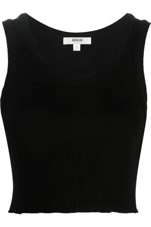 AGOLDE Ribbed-knit sleeveless top