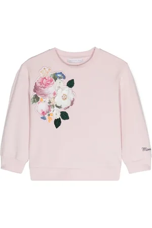 MONNALISA Floral-appliqu?? sweatshirt