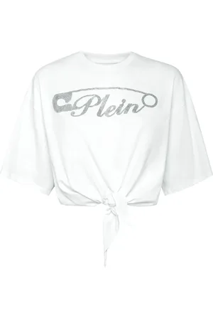 Philipp Plein Cropped cotton t-shirt