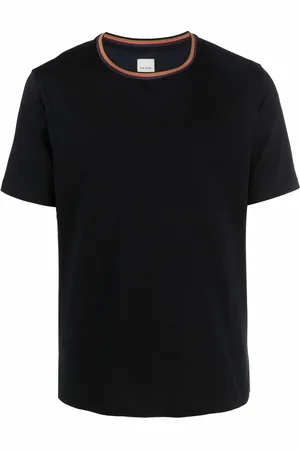 Paul Smith Stripe-trim organic cotton T-shirt