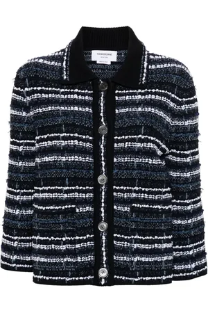 Thom Browne Boucl?? construction tweed jacket