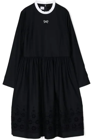 Familiar Bow-embellished knitted dress