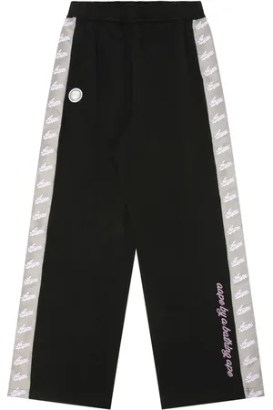 A Bathing Ape Logo-tape track pants