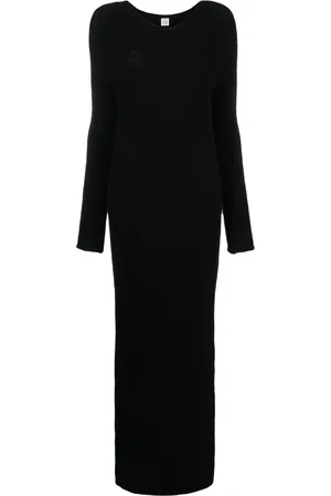 Totême Ribbed wool-blend dress