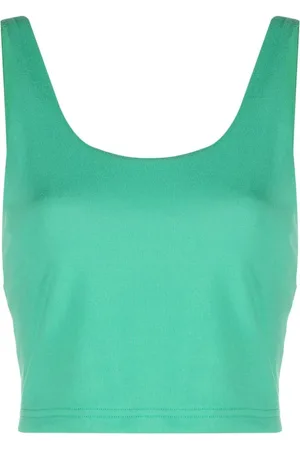 Ralph Lauren Scoop-neck cropped tank top
