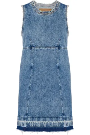 Moschino Appliqu??d denim minidress