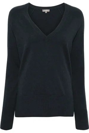 N.PEAL Relaxed V-Neck Cashmere Jumper