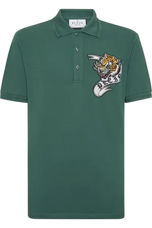 Philipp Plein Tattoo-print cotton polo shirt