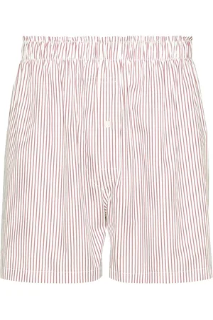 Maison Margiela Striped cotton shorts