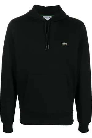 Lacoste Logo-patch cotton hoodie