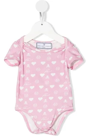 Philipp Plein Logo-print short-sleeve babygrow
