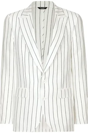 Dolce & Gabbana Striped linen blazer