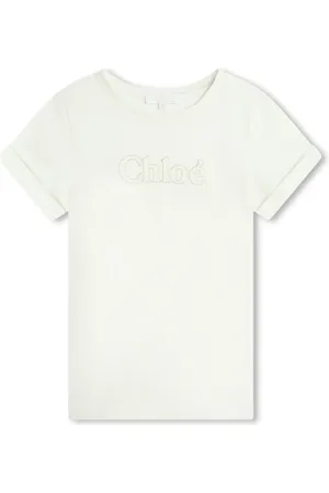 Chloé Logo-embroidered jersey T-shirt