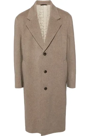 MAN ON THE BOON. Wool-blend single-breasted coat